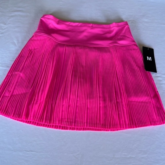 IBKUL Hot Pink Mesh Skirt Skort 18” size M - Picture 2 of 13